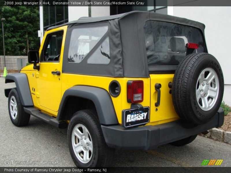Detonator Yellow / Dark Slate Gray/Medium Slate Gray 2008 Jeep Wrangler X 4x4