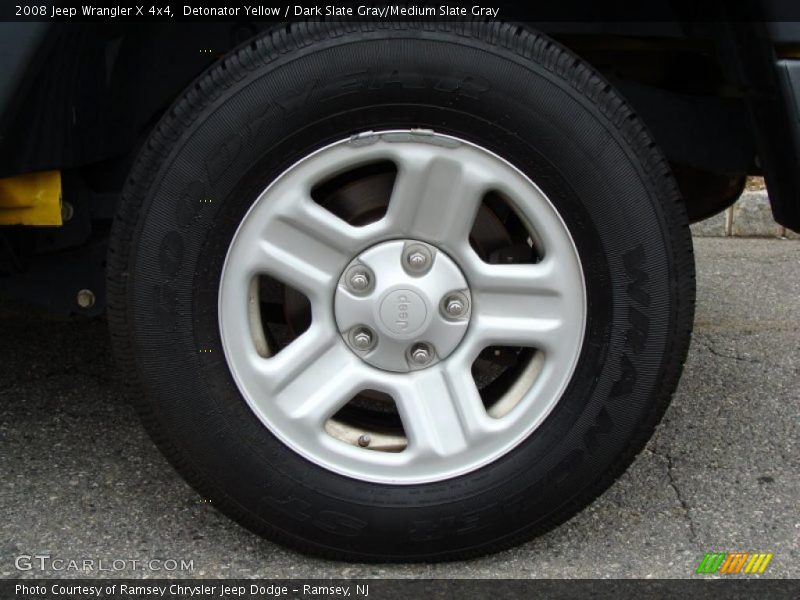 Detonator Yellow / Dark Slate Gray/Medium Slate Gray 2008 Jeep Wrangler X 4x4