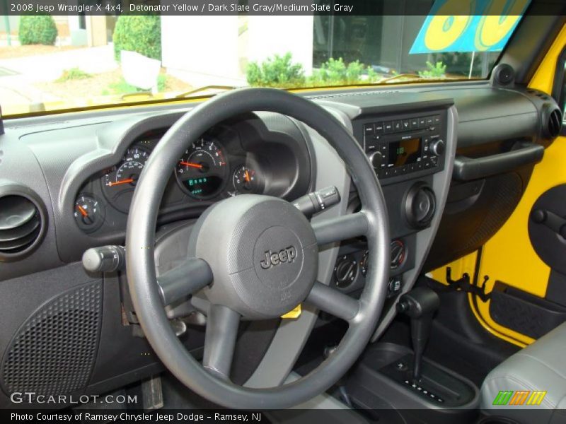 Detonator Yellow / Dark Slate Gray/Medium Slate Gray 2008 Jeep Wrangler X 4x4