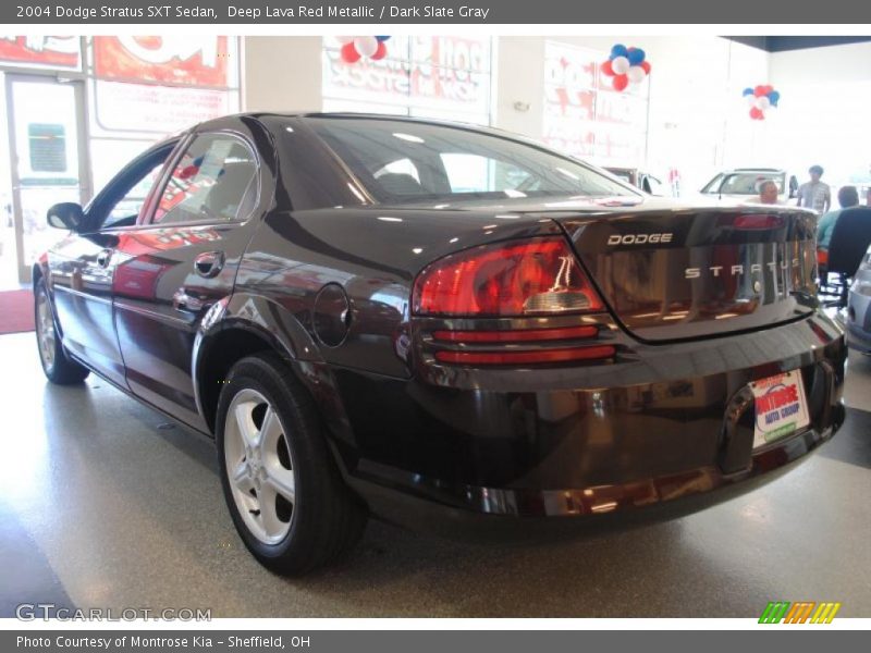 Deep Lava Red Metallic / Dark Slate Gray 2004 Dodge Stratus SXT Sedan