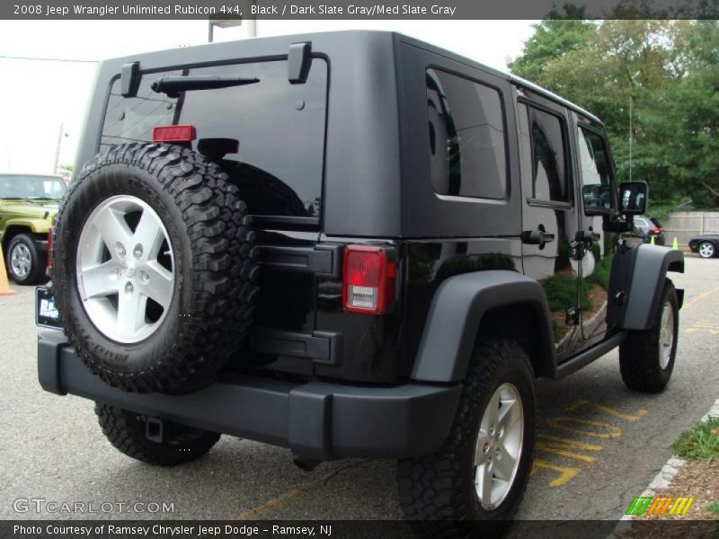 Black / Dark Slate Gray/Med Slate Gray 2008 Jeep Wrangler Unlimited Rubicon 4x4
