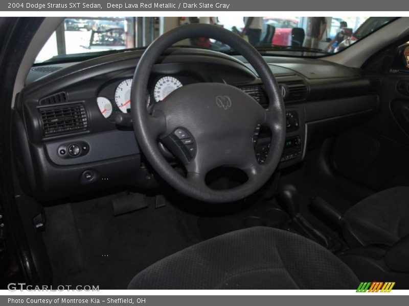 Deep Lava Red Metallic / Dark Slate Gray 2004 Dodge Stratus SXT Sedan