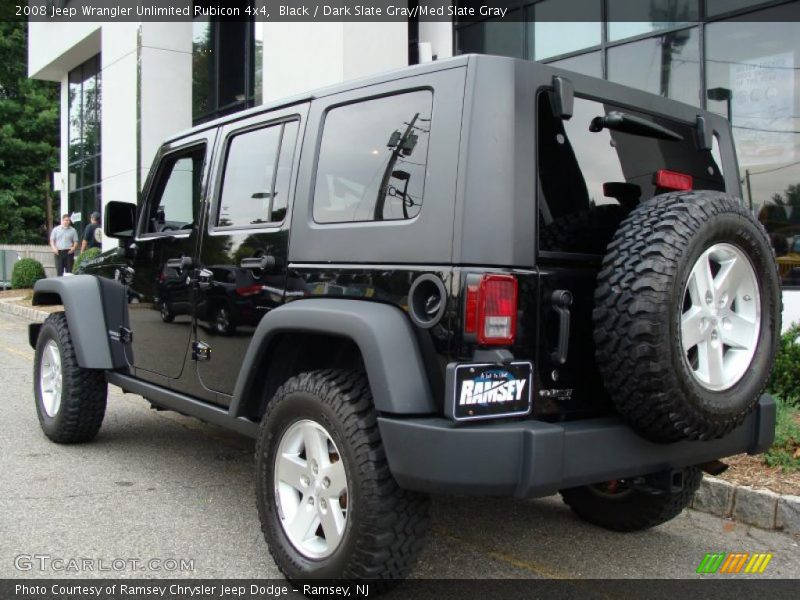 Black / Dark Slate Gray/Med Slate Gray 2008 Jeep Wrangler Unlimited Rubicon 4x4