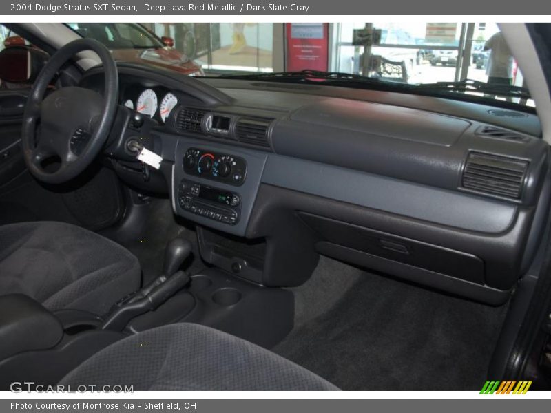 Deep Lava Red Metallic / Dark Slate Gray 2004 Dodge Stratus SXT Sedan