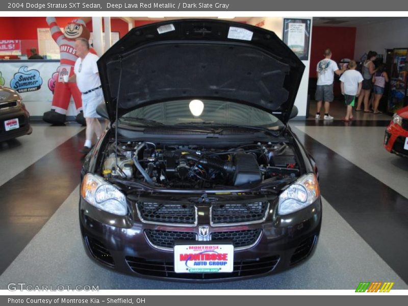 Deep Lava Red Metallic / Dark Slate Gray 2004 Dodge Stratus SXT Sedan