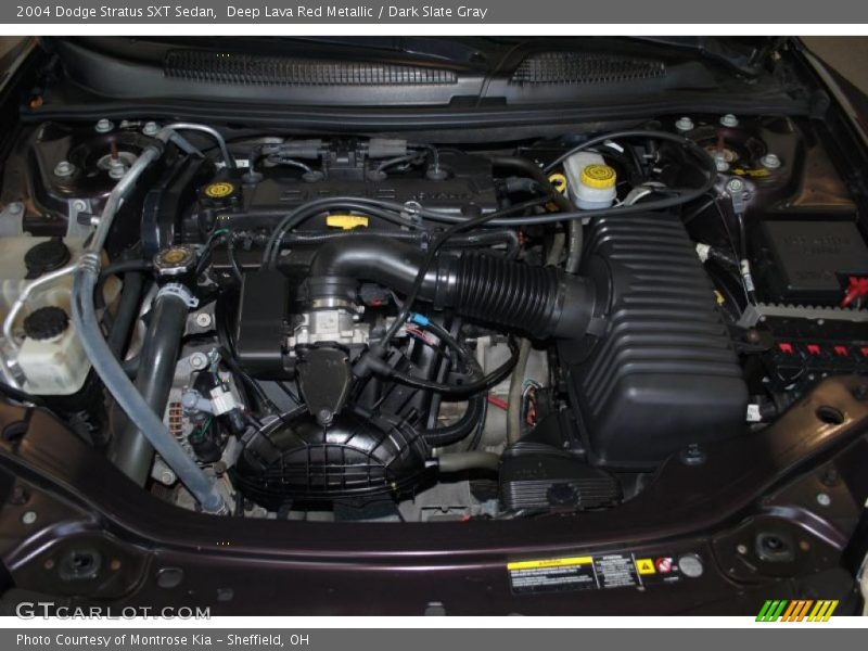 Deep Lava Red Metallic / Dark Slate Gray 2004 Dodge Stratus SXT Sedan