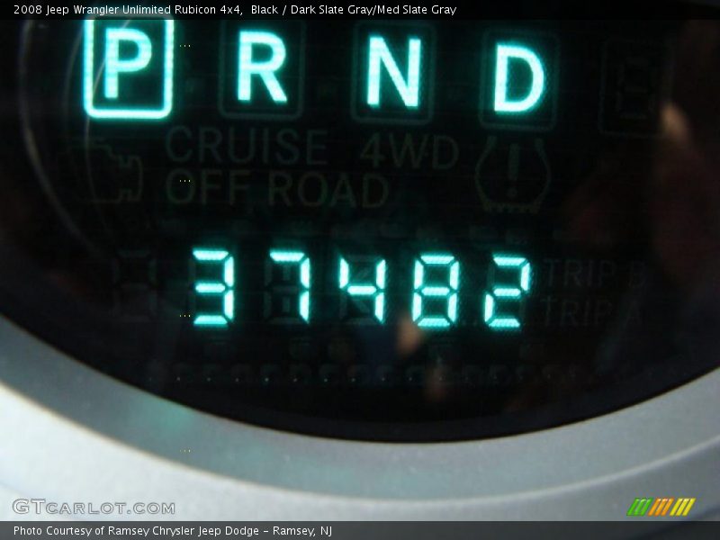Black / Dark Slate Gray/Med Slate Gray 2008 Jeep Wrangler Unlimited Rubicon 4x4