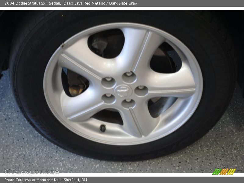 Deep Lava Red Metallic / Dark Slate Gray 2004 Dodge Stratus SXT Sedan