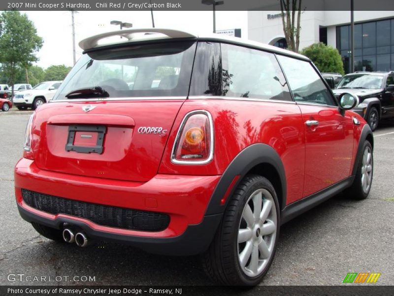 Chili Red / Grey/Carbon Black 2007 Mini Cooper S Hardtop