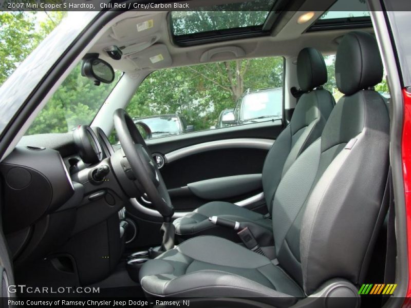 Chili Red / Grey/Carbon Black 2007 Mini Cooper S Hardtop