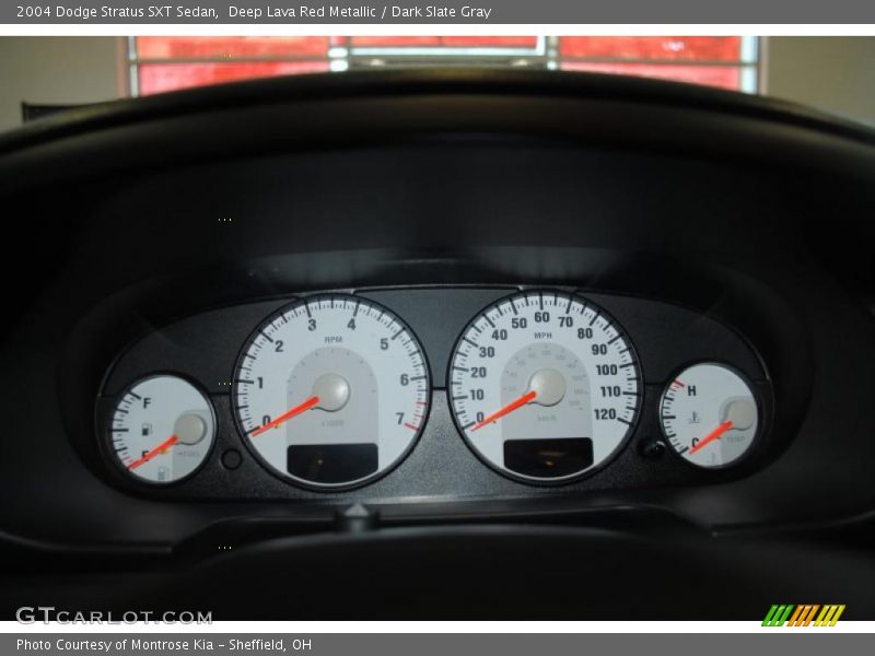 Deep Lava Red Metallic / Dark Slate Gray 2004 Dodge Stratus SXT Sedan