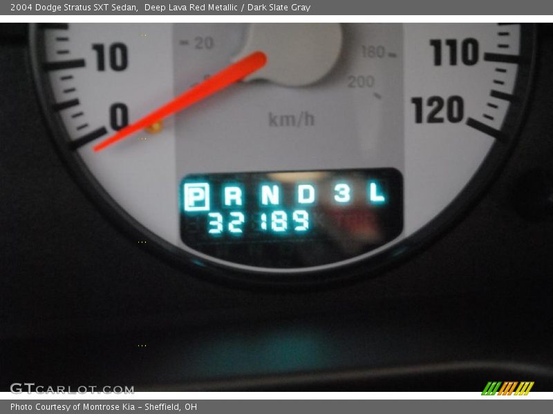 Deep Lava Red Metallic / Dark Slate Gray 2004 Dodge Stratus SXT Sedan