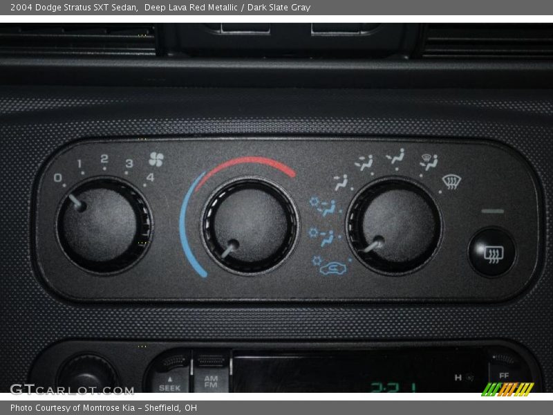 Deep Lava Red Metallic / Dark Slate Gray 2004 Dodge Stratus SXT Sedan