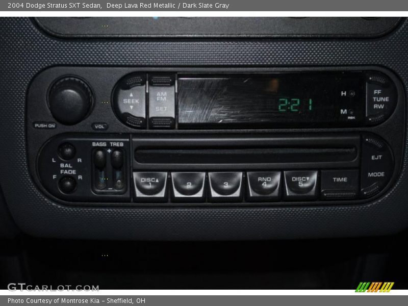 Deep Lava Red Metallic / Dark Slate Gray 2004 Dodge Stratus SXT Sedan