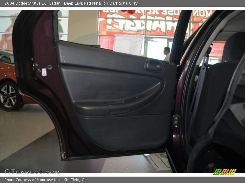 Deep Lava Red Metallic / Dark Slate Gray 2004 Dodge Stratus SXT Sedan