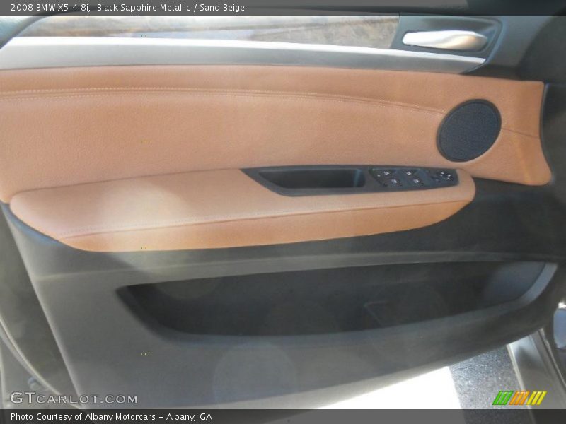Black Sapphire Metallic / Sand Beige 2008 BMW X5 4.8i
