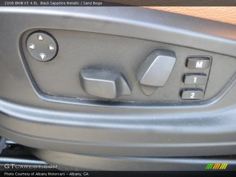 Black Sapphire Metallic / Sand Beige 2008 BMW X5 4.8i