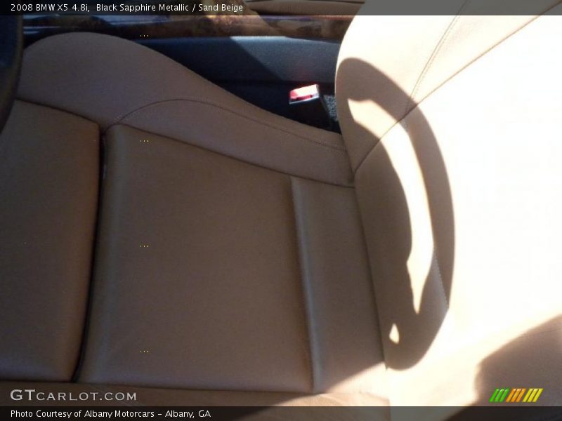 Black Sapphire Metallic / Sand Beige 2008 BMW X5 4.8i