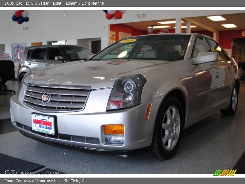 Light Platinum / Light Neutral 2005 Cadillac CTS Sedan