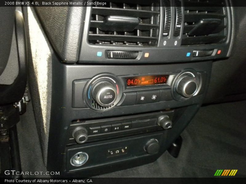 Black Sapphire Metallic / Sand Beige 2008 BMW X5 4.8i