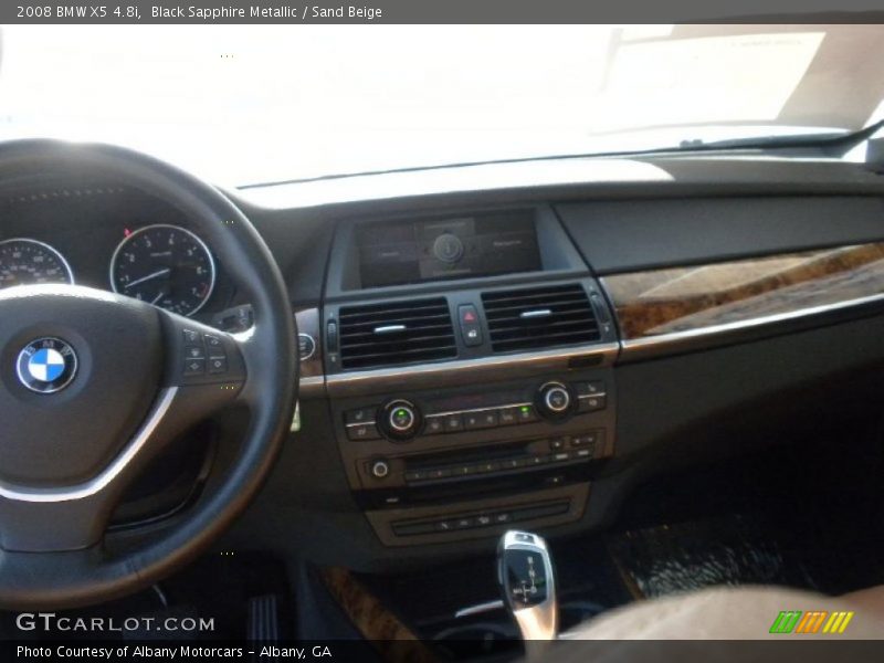 Black Sapphire Metallic / Sand Beige 2008 BMW X5 4.8i