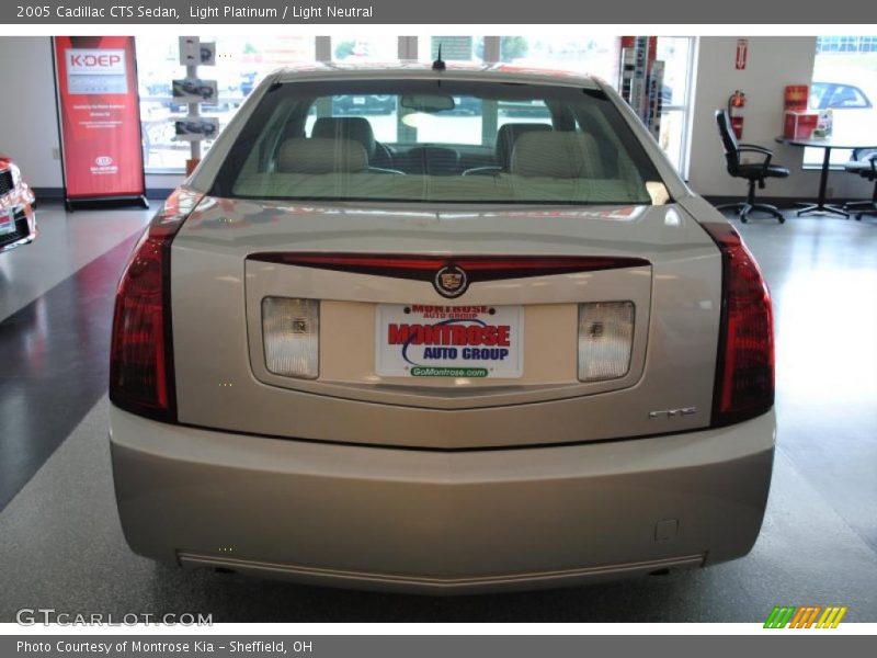 Light Platinum / Light Neutral 2005 Cadillac CTS Sedan