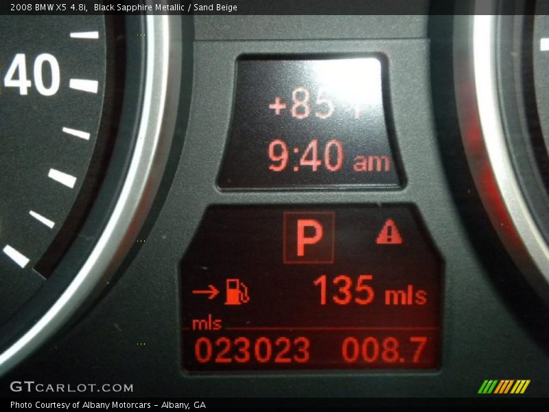 Black Sapphire Metallic / Sand Beige 2008 BMW X5 4.8i