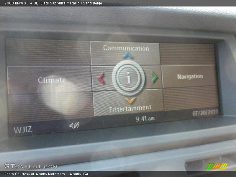 Black Sapphire Metallic / Sand Beige 2008 BMW X5 4.8i