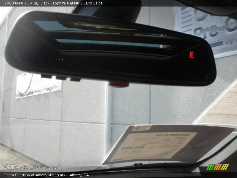 Black Sapphire Metallic / Sand Beige 2008 BMW X5 4.8i