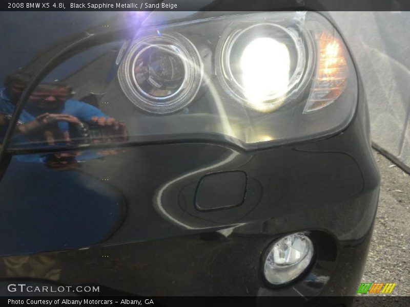 Black Sapphire Metallic / Sand Beige 2008 BMW X5 4.8i