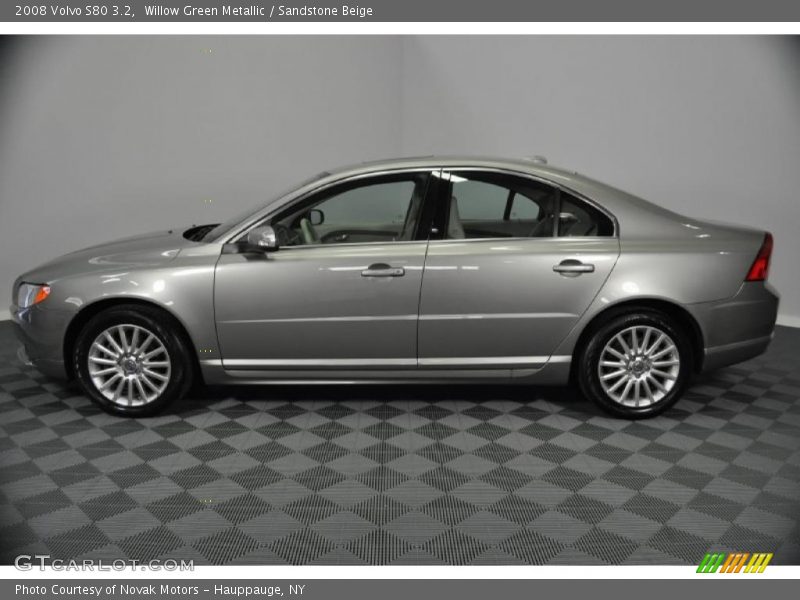 Willow Green Metallic / Sandstone Beige 2008 Volvo S80 3.2