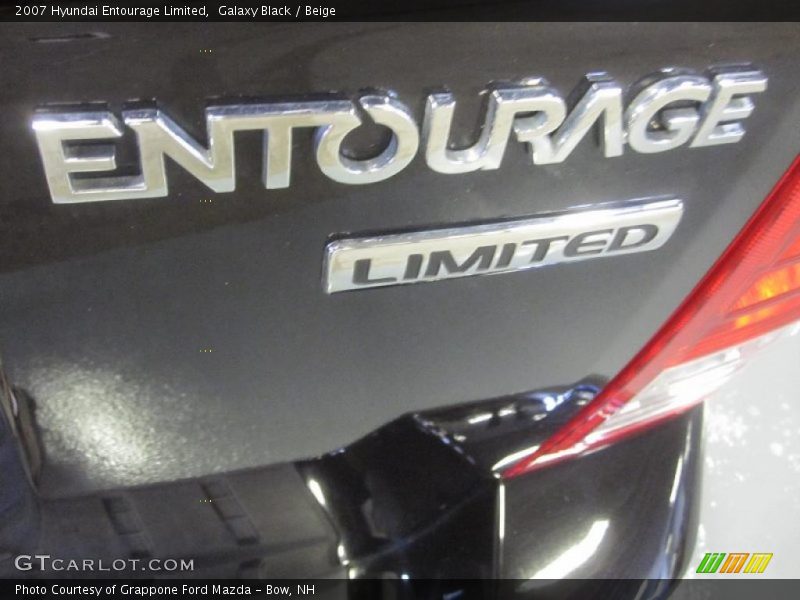 Galaxy Black / Beige 2007 Hyundai Entourage Limited