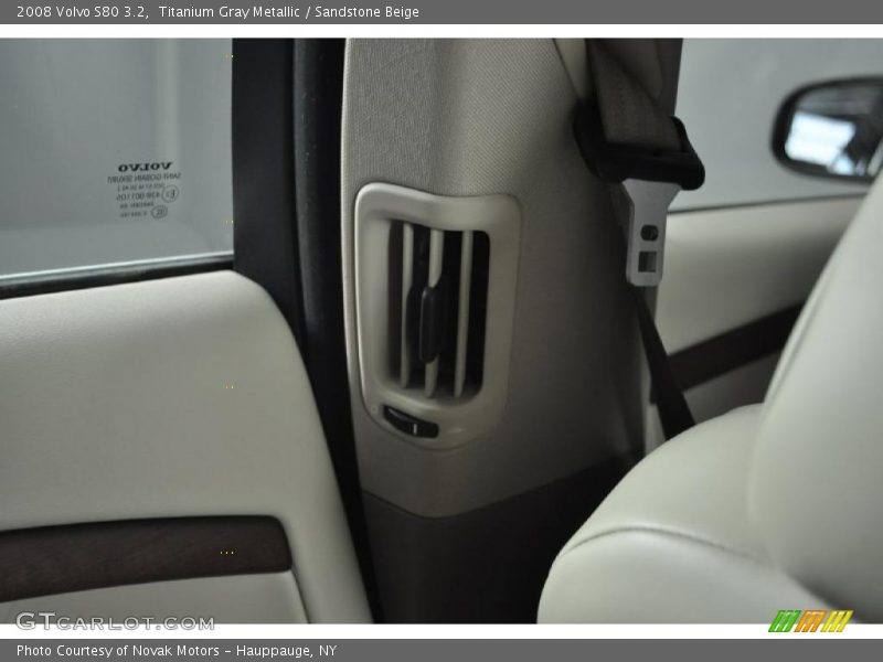Titanium Gray Metallic / Sandstone Beige 2008 Volvo S80 3.2