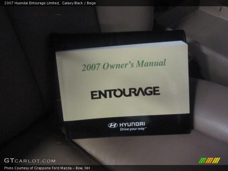 Galaxy Black / Beige 2007 Hyundai Entourage Limited