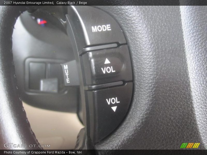 Galaxy Black / Beige 2007 Hyundai Entourage Limited