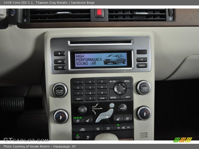 Titanium Gray Metallic / Sandstone Beige 2008 Volvo S80 3.2