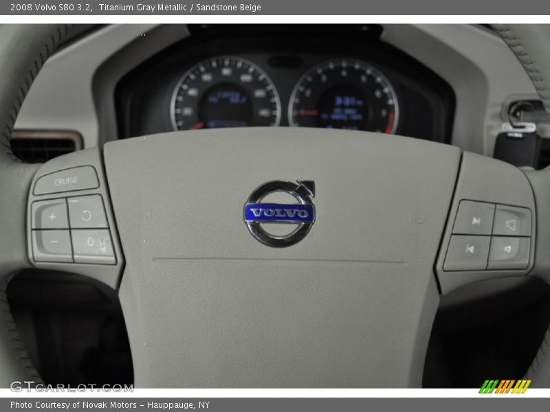 Titanium Gray Metallic / Sandstone Beige 2008 Volvo S80 3.2