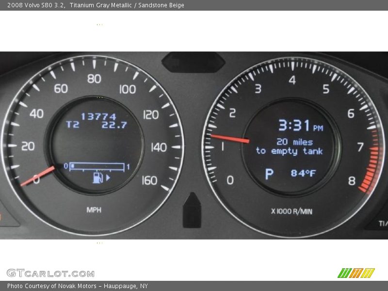 Titanium Gray Metallic / Sandstone Beige 2008 Volvo S80 3.2