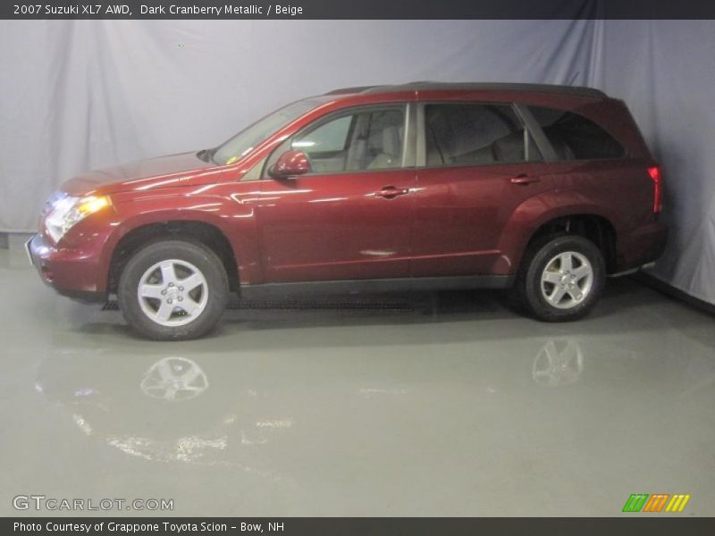 Dark Cranberry Metallic / Beige 2007 Suzuki XL7 AWD