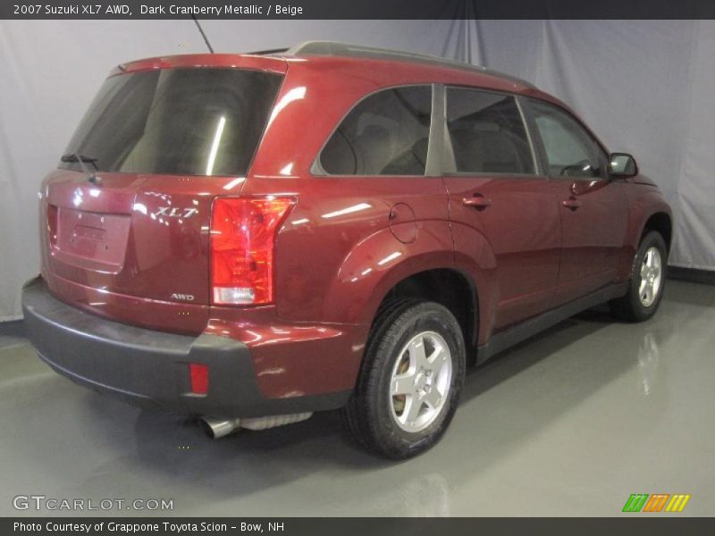 Dark Cranberry Metallic / Beige 2007 Suzuki XL7 AWD