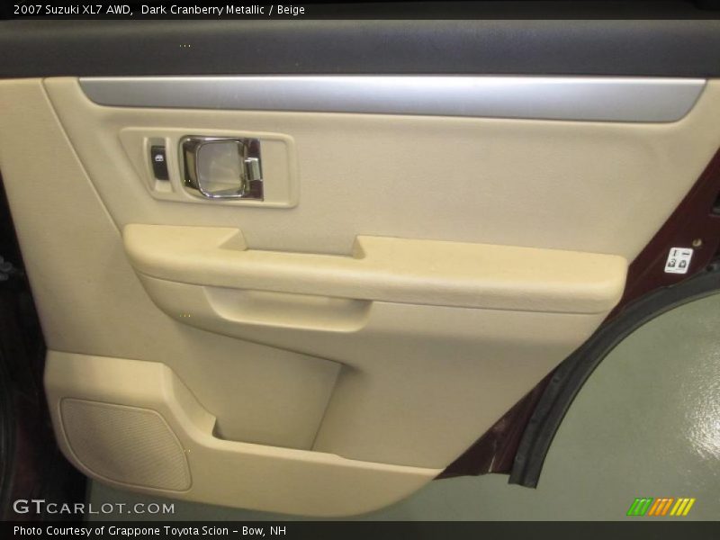 Dark Cranberry Metallic / Beige 2007 Suzuki XL7 AWD