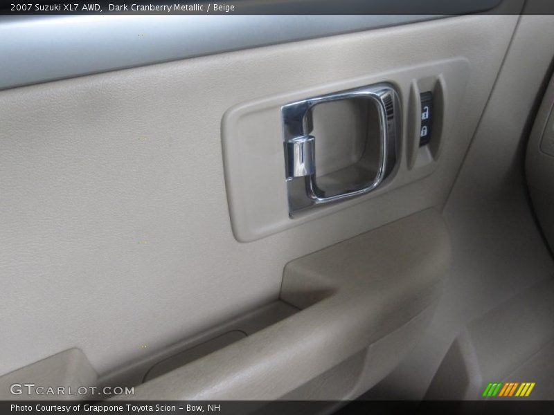Dark Cranberry Metallic / Beige 2007 Suzuki XL7 AWD