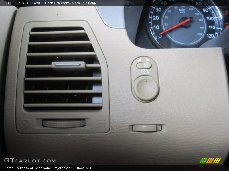 Dark Cranberry Metallic / Beige 2007 Suzuki XL7 AWD