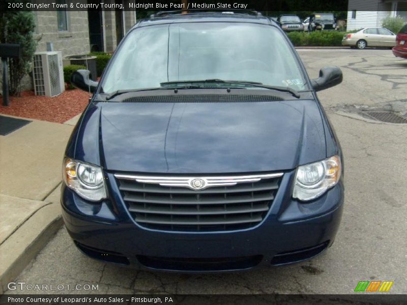 Midnight Blue Pearl / Medium Slate Gray 2005 Chrysler Town & Country Touring