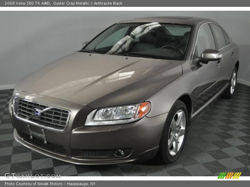 Oyster Gray Metallic / Anthracite Black 2008 Volvo S80 T6 AWD