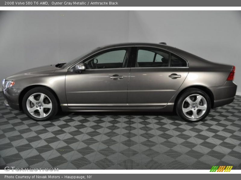 Oyster Gray Metallic / Anthracite Black 2008 Volvo S80 T6 AWD