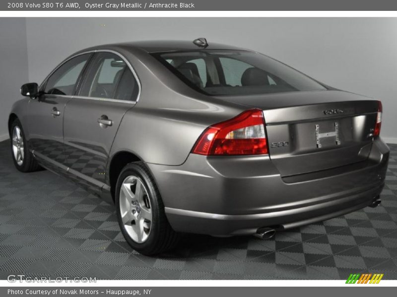 Oyster Gray Metallic / Anthracite Black 2008 Volvo S80 T6 AWD