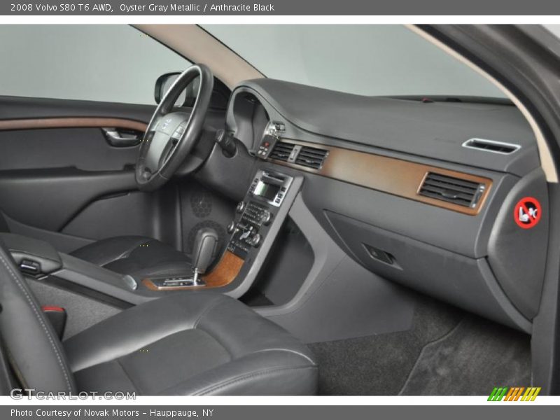 Oyster Gray Metallic / Anthracite Black 2008 Volvo S80 T6 AWD