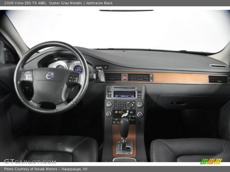 Oyster Gray Metallic / Anthracite Black 2008 Volvo S80 T6 AWD