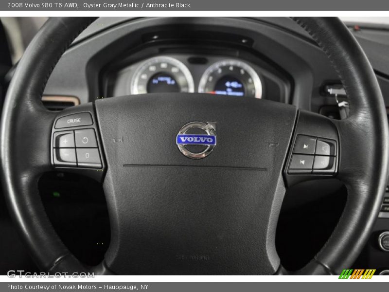 Oyster Gray Metallic / Anthracite Black 2008 Volvo S80 T6 AWD